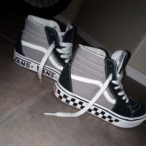 Boys suede and canvas high top Vans